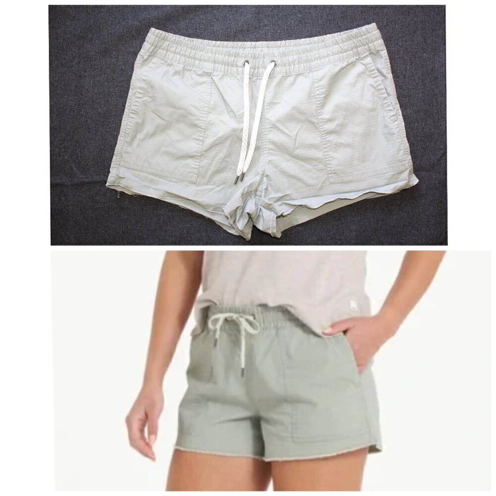 Vuori Vintage Ripstop Women's Short Eucalyptus Green Size Large VW385 Sporty